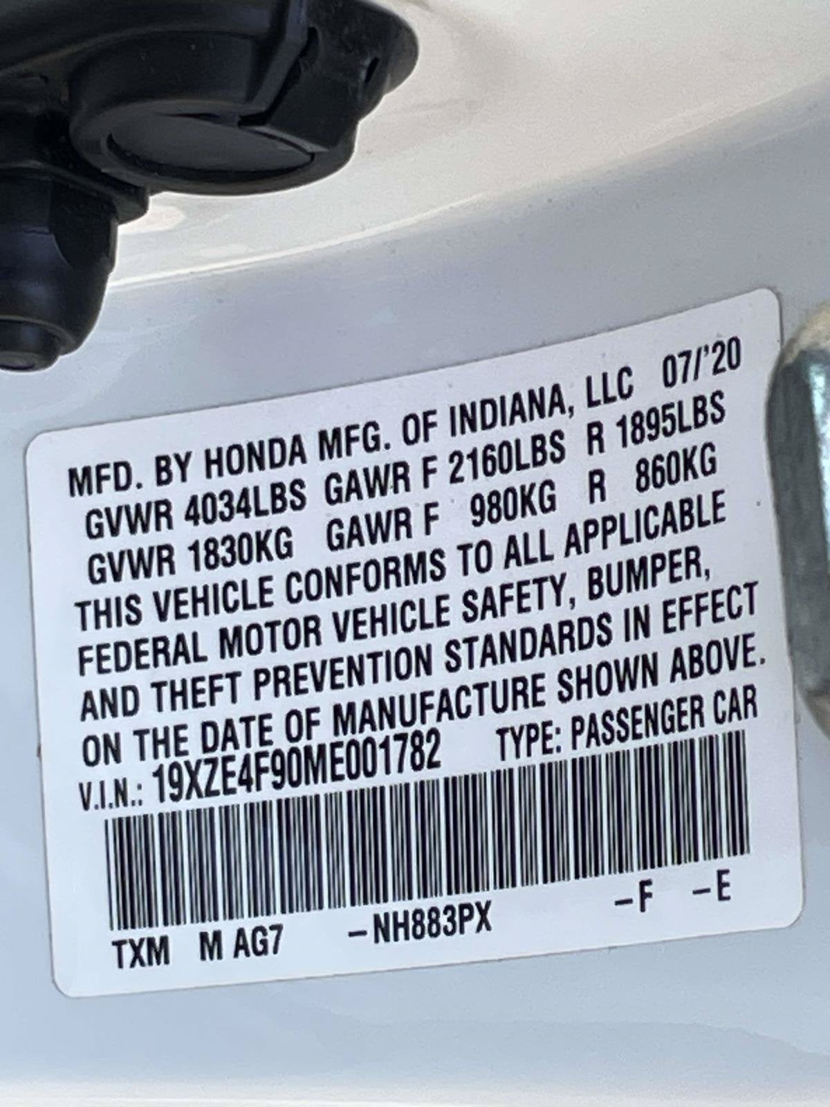 2021 Honda Insight Touring