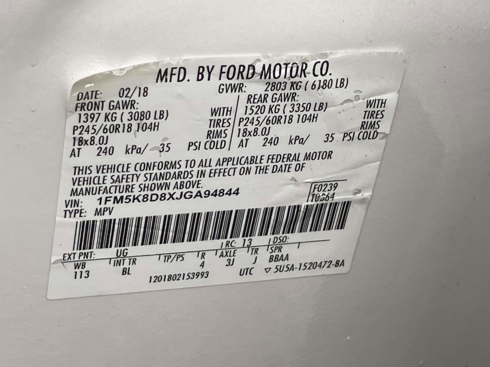 2018 Ford Explorer XLT