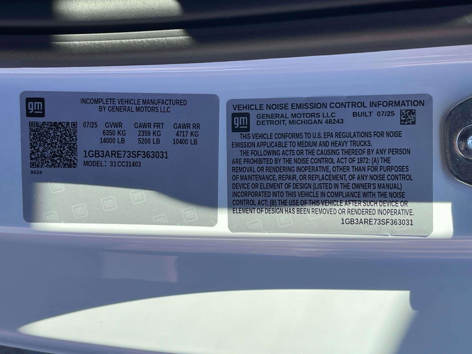 2025 Chevrolet Silverado 3500 HD Chassis Cab Work Truck