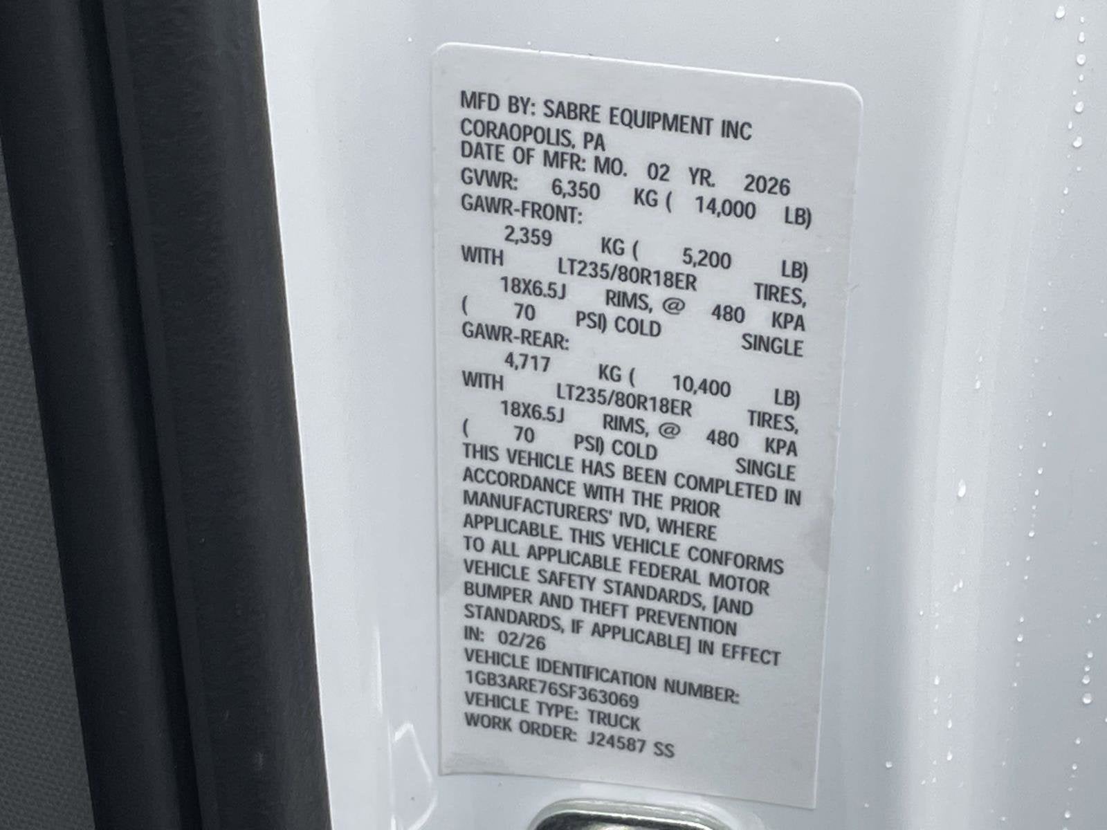 2025 Chevrolet Silverado 3500 HD Chassis Cab Work Truck