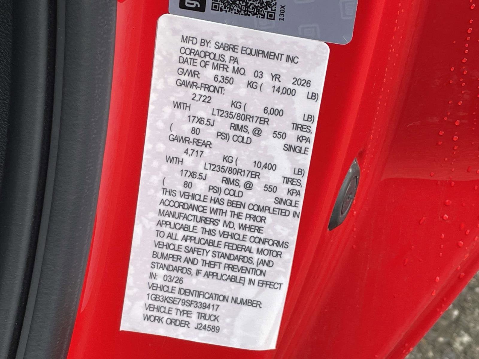 2025 Chevrolet Silverado 3500 HD Chassis Cab Work Truck