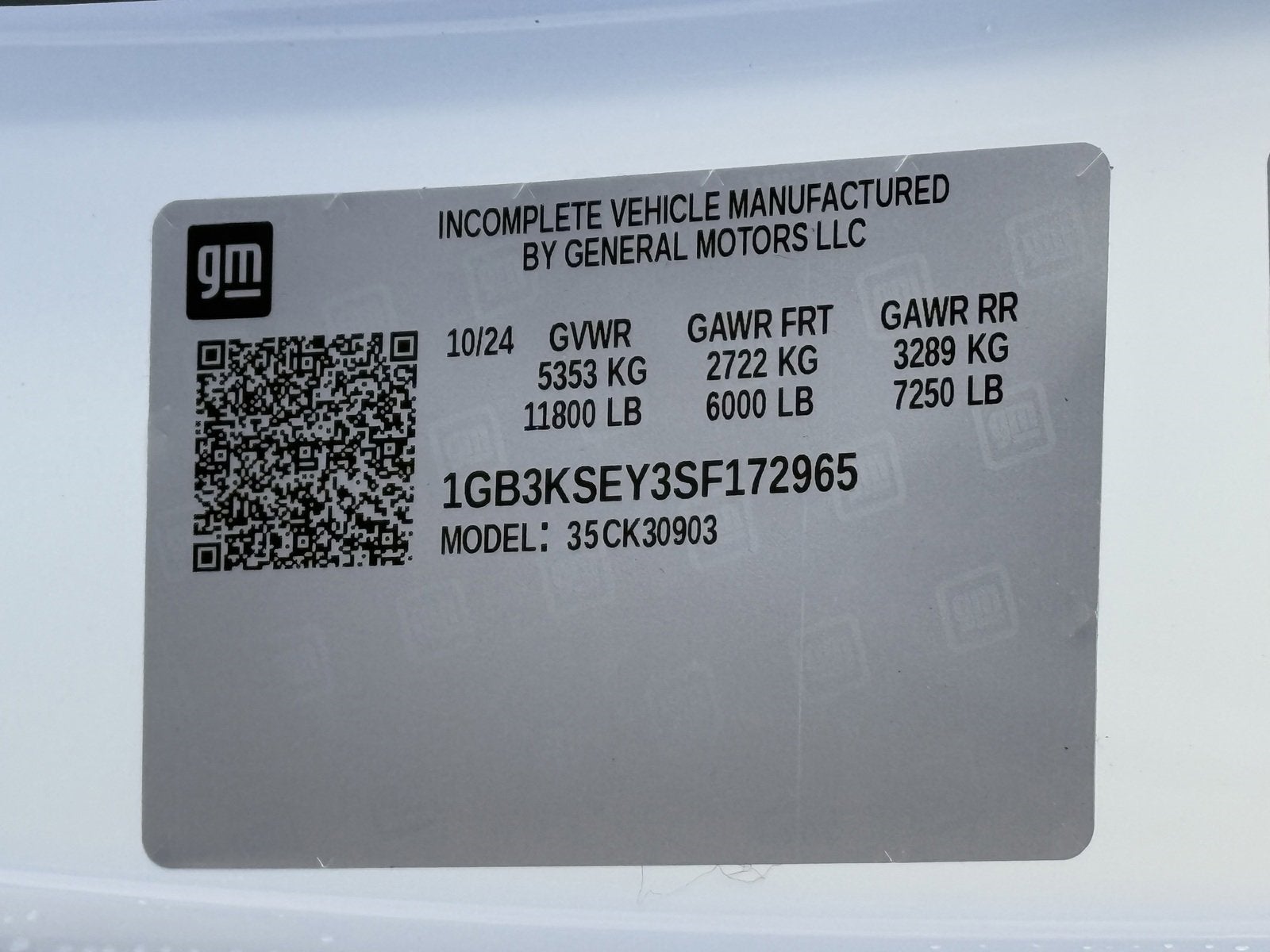 2025 Chevrolet Silverado 3500 HD WT