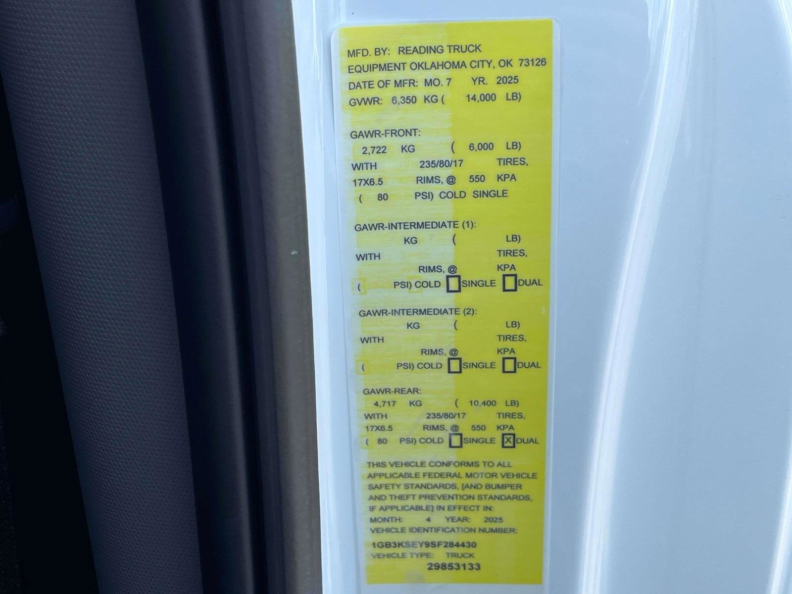 2025 Chevrolet Silverado 3500 HD Chassis Cab Work Truck