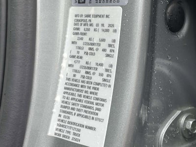 2026 Chevrolet Silverado 3500 HD Chassis Cab Work Truck