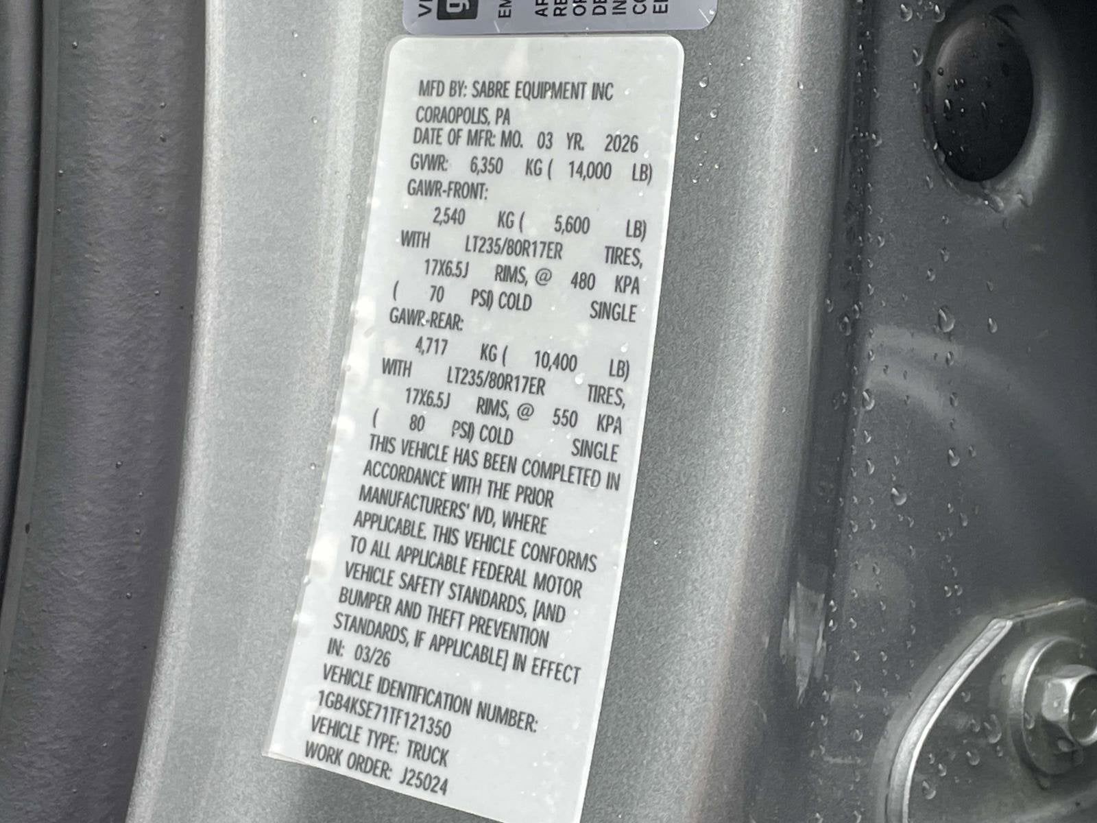 2026 Chevrolet Silverado 3500 HD Chassis Cab Work Truck