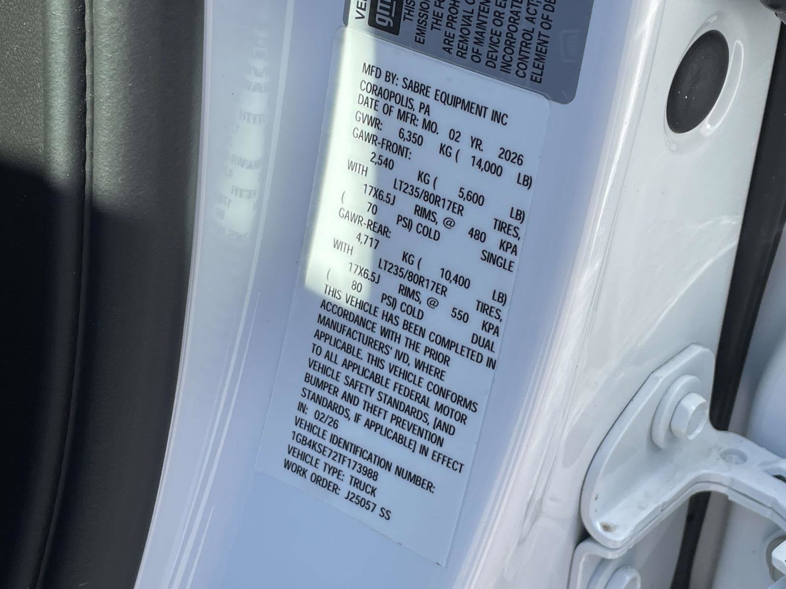 2026 Chevrolet Silverado 3500 HD Chassis Cab Work Truck