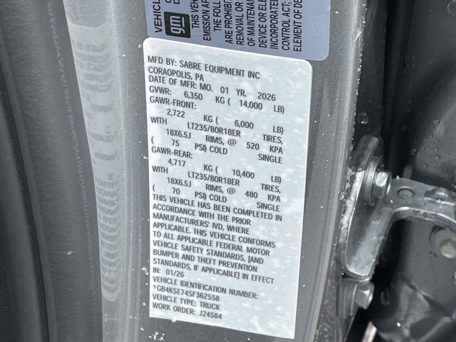 2025 Chevrolet Silverado 3500 HD Chassis Cab Work Truck