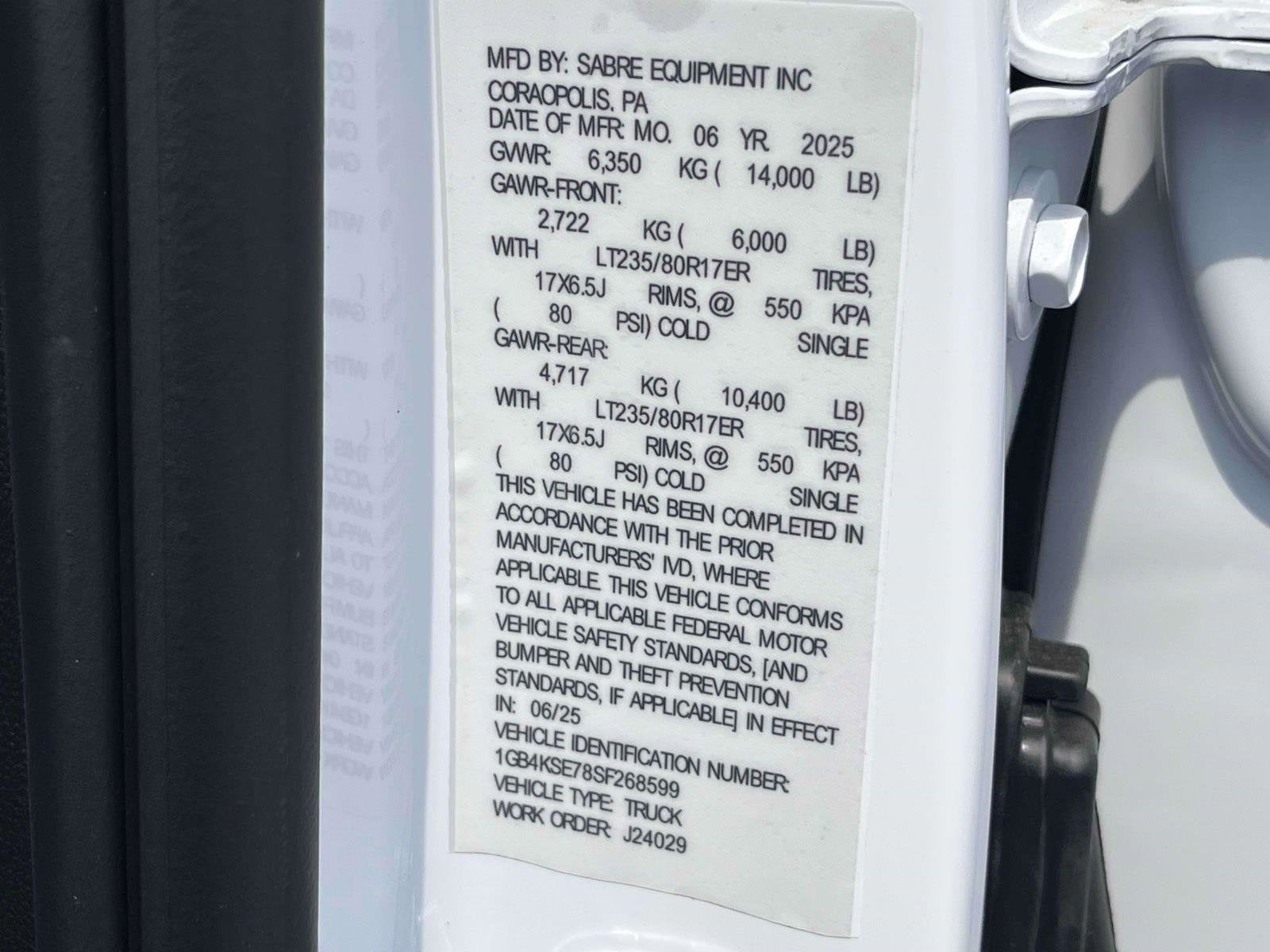 2025 Chevrolet Silverado 3500 HD Chassis Cab Work Truck