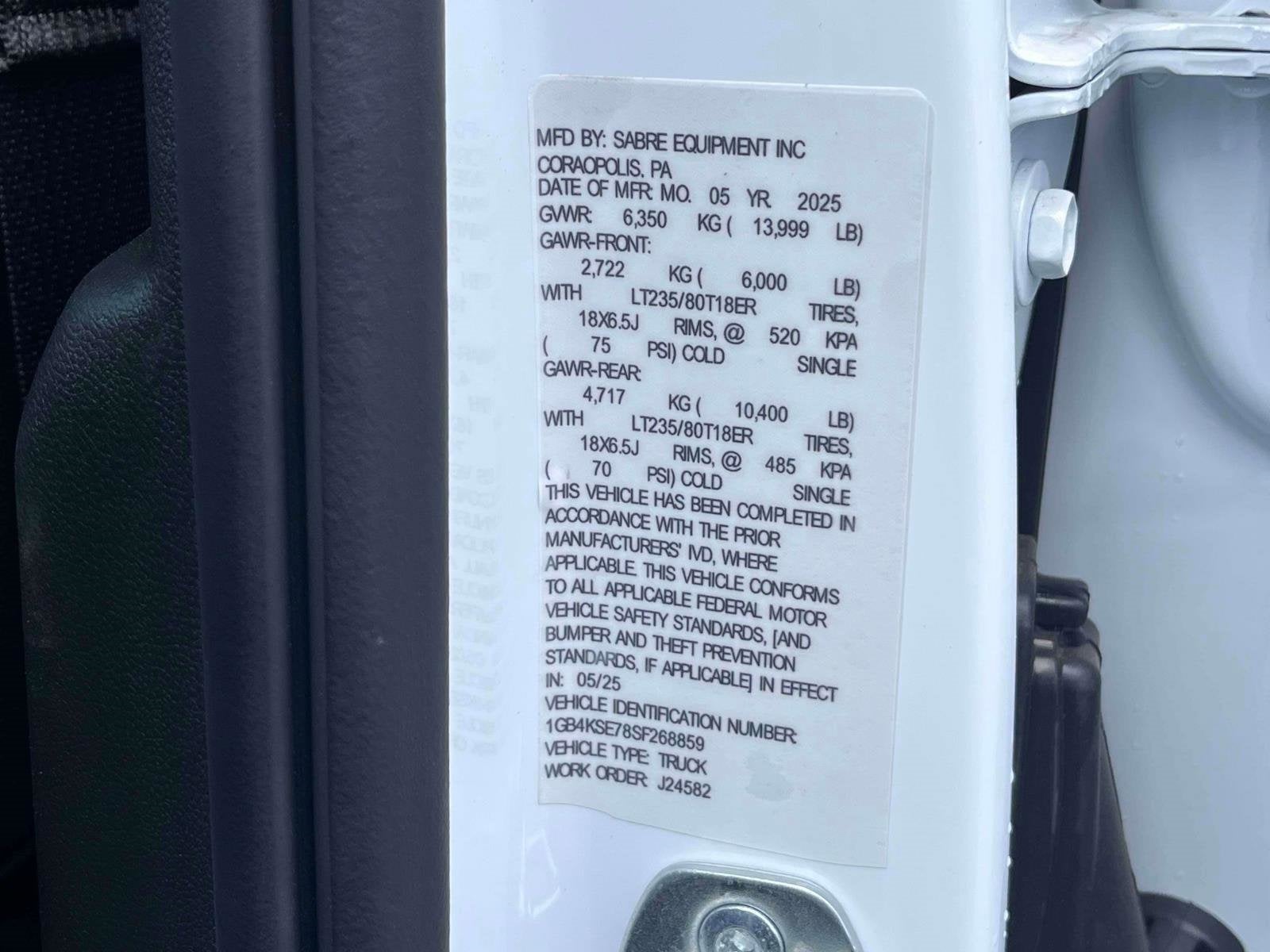 2025 Chevrolet Silverado 3500 HD Chassis Cab Work Truck