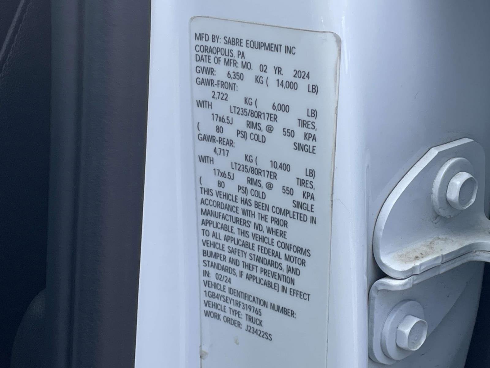 2024 Chevrolet Silverado 3500 HD Chassis Cab Work Truck