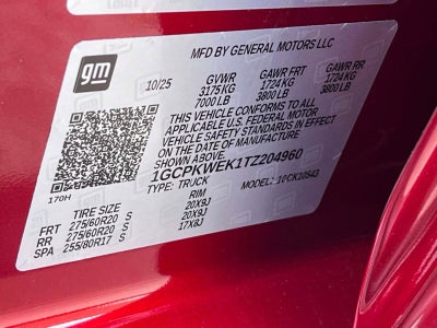 2026 Chevrolet Silverado 1500 RST