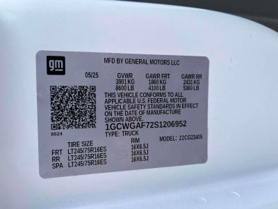 2025 Chevrolet Express Cargo 2500 WT