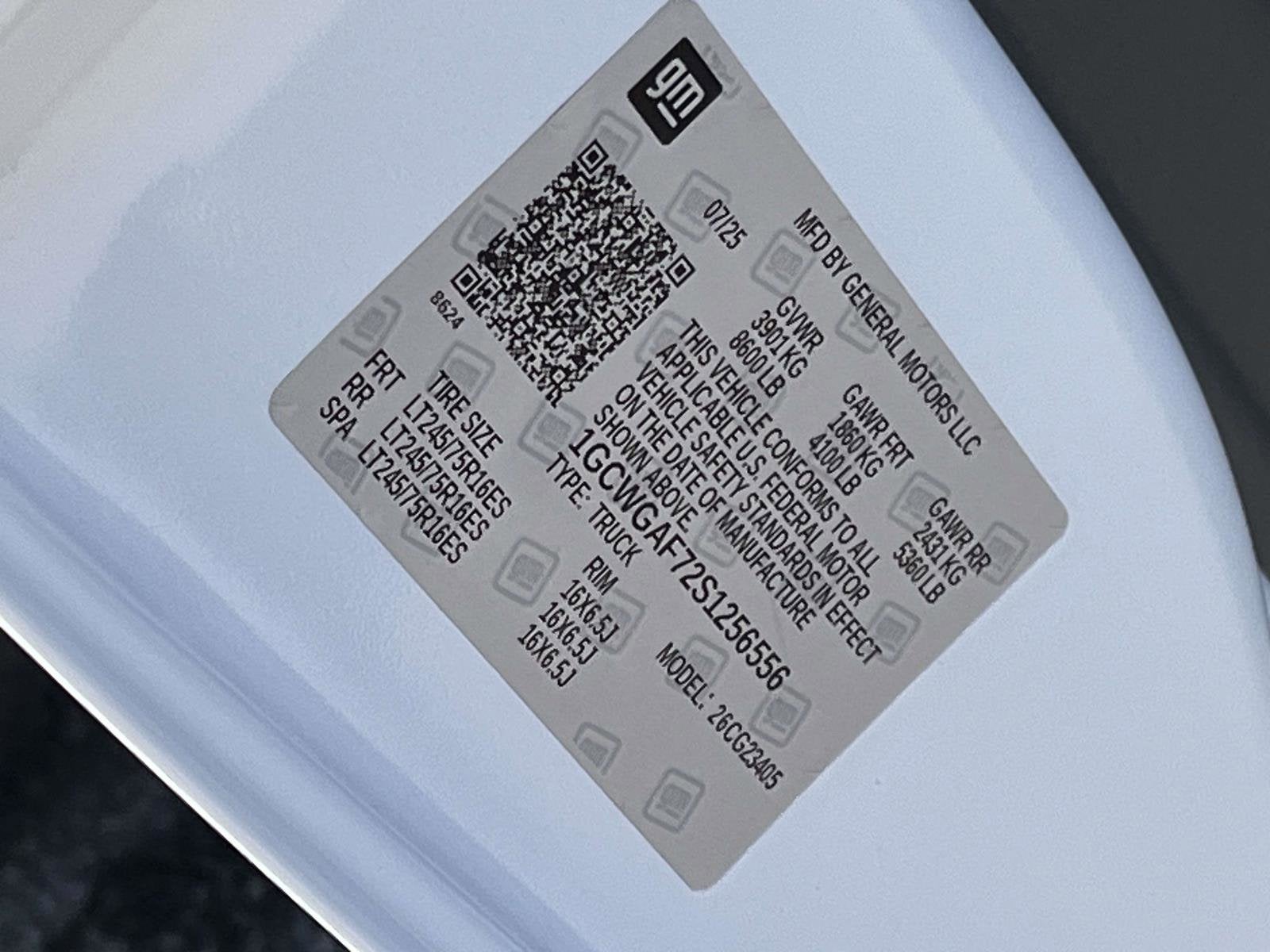 2025 Chevrolet Express Cargo 2500 WT