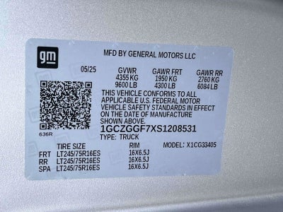 2025 Chevrolet Express Cargo 3500 WT