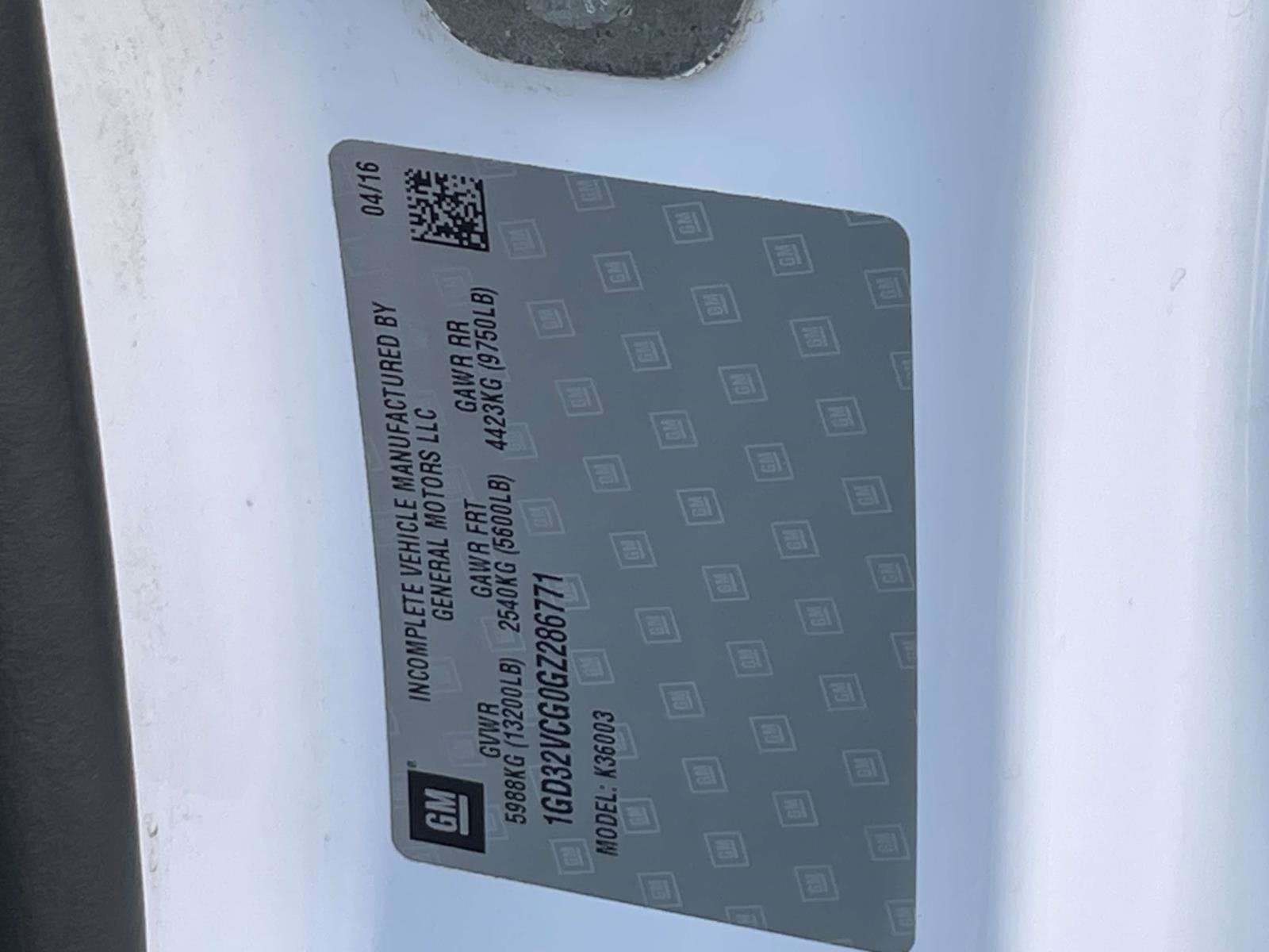 2016 GMC Sierra 3500 HD Chassis Cab Base