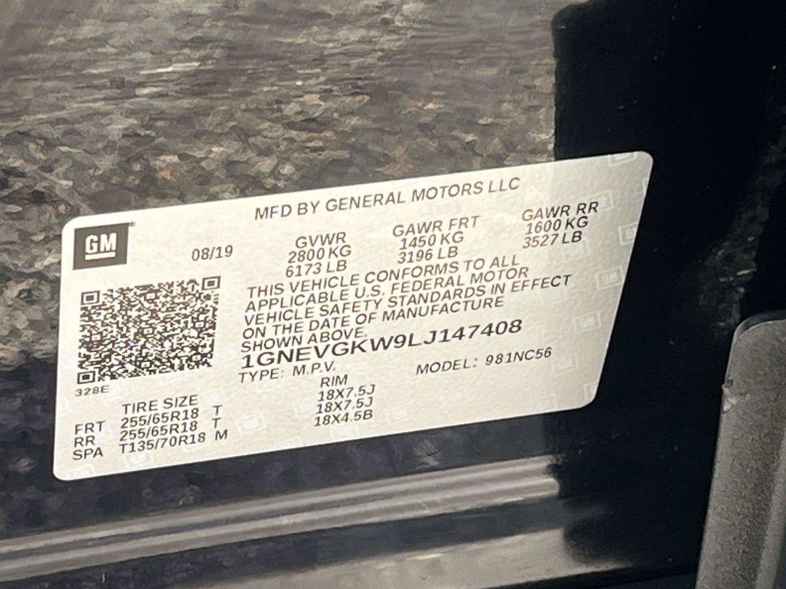 2020 Chevrolet Traverse LT Cloth