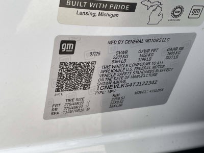 2026 Chevrolet Traverse RS