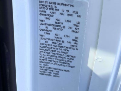 2025 Chevrolet Express Cutaway 3500 1WT