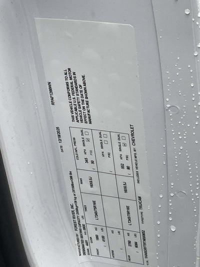 2026 Chevrolet Express Cutaway 3500 1WT