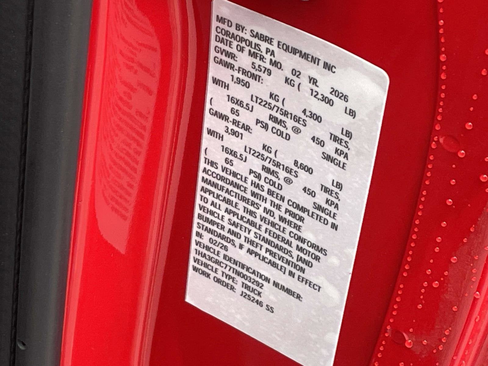 2026 Chevrolet Express Cutaway 3500 1WT