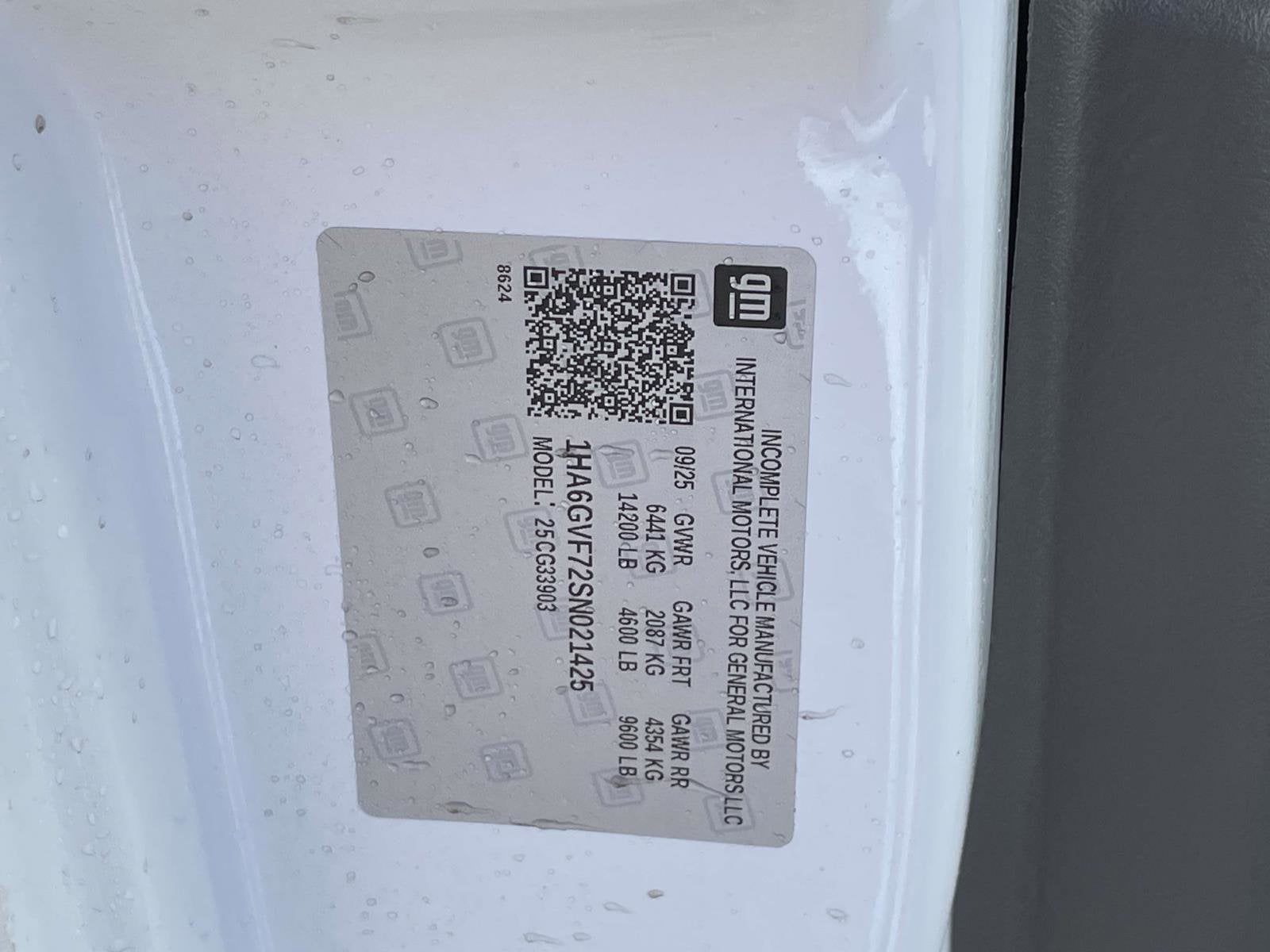 2025 Chevrolet Express Cutaway 4500 2WT