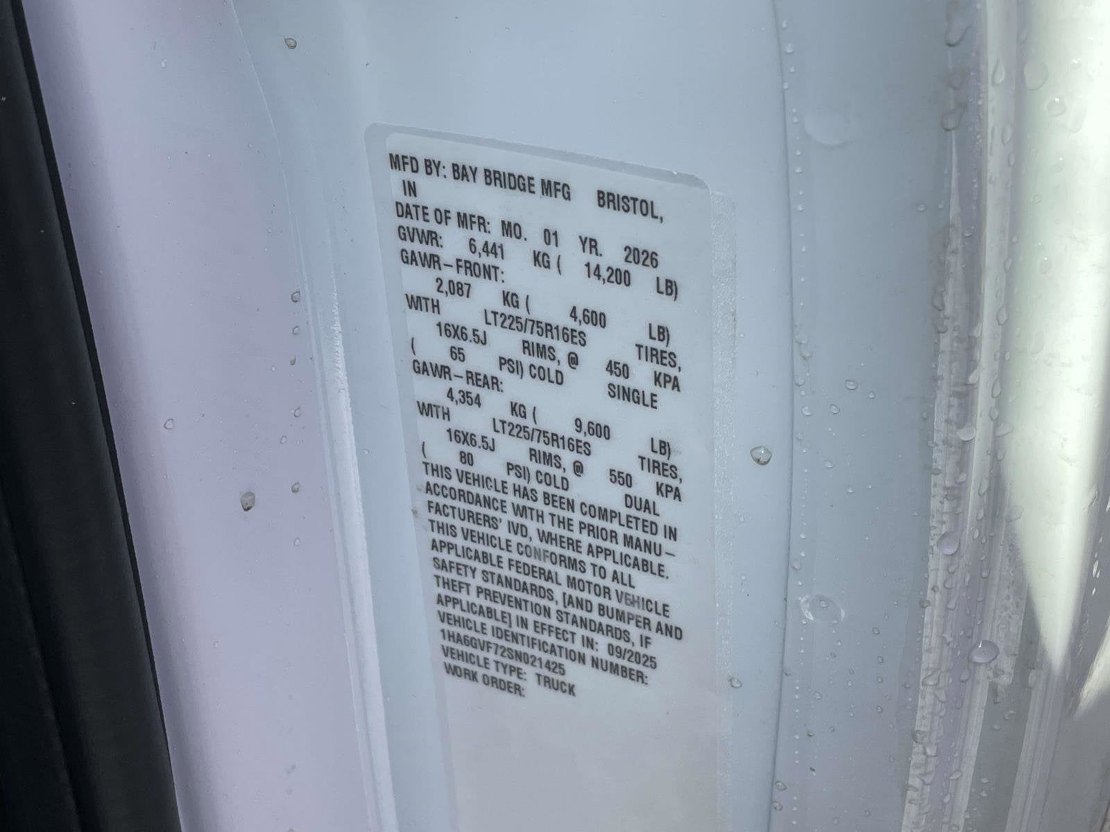 2025 Chevrolet Express Cutaway 4500 2WT