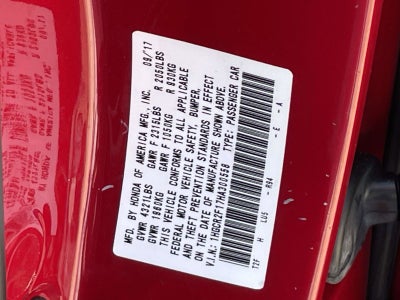 2017 Honda Accord Sport SE