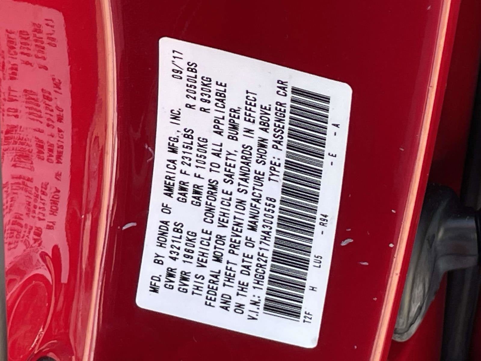 2017 Honda Accord Sport SE