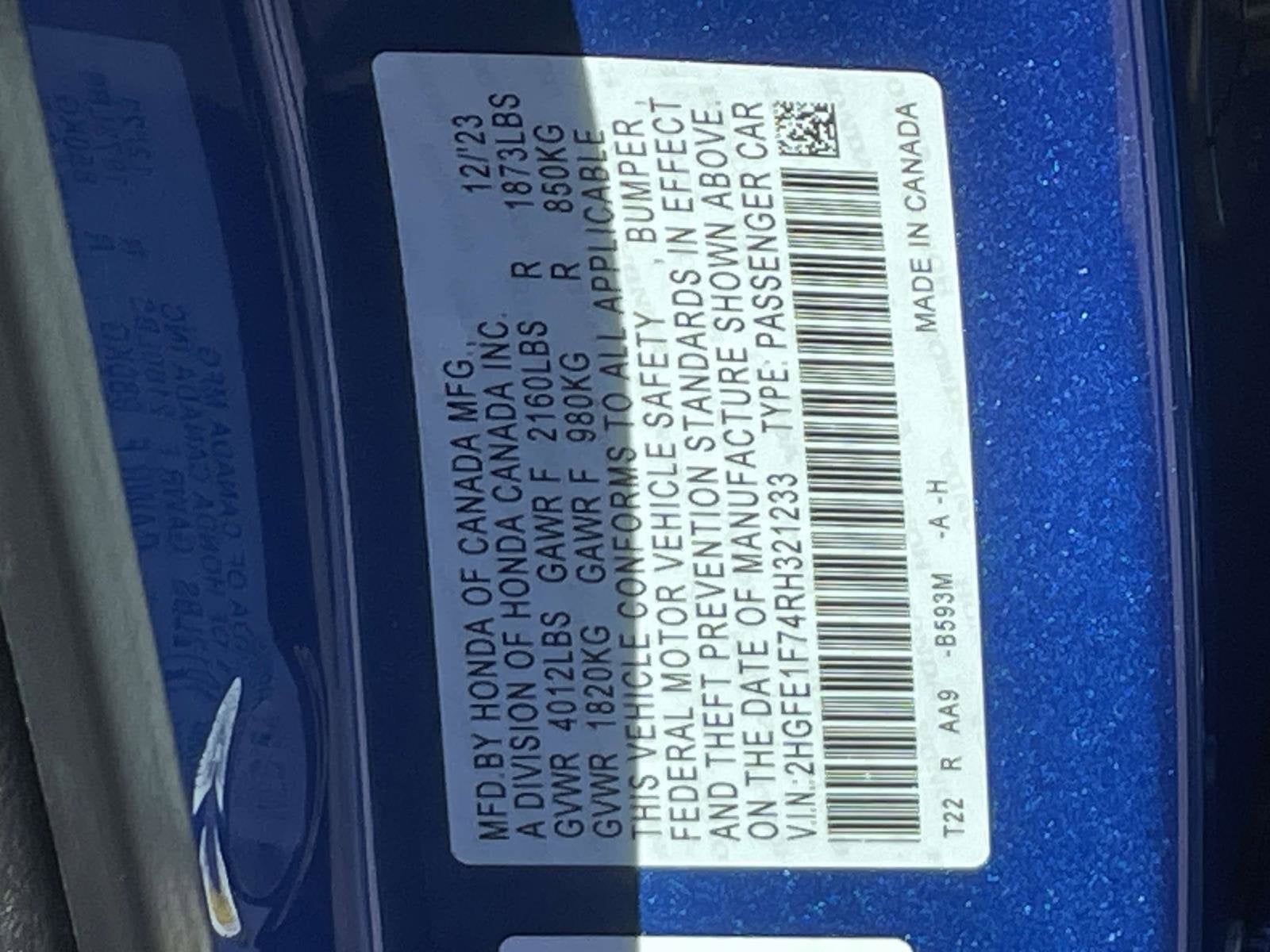 2024 Honda Civic Sedan EX