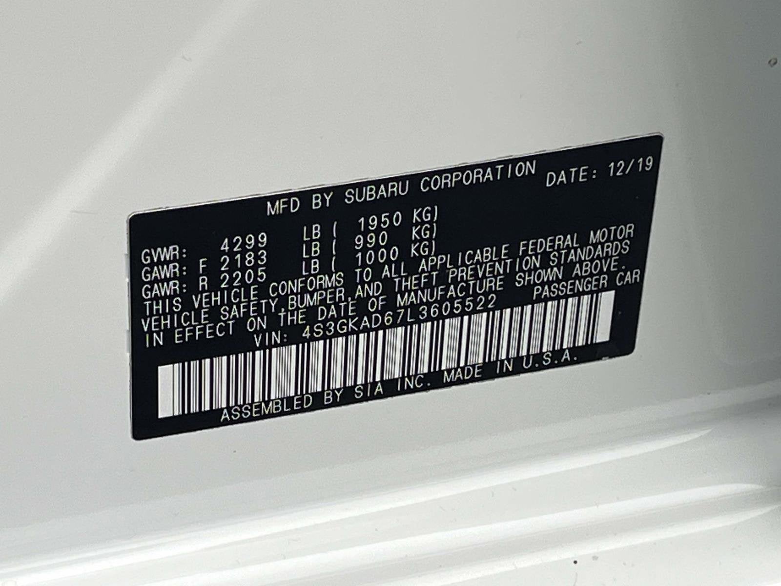 2020 Subaru Impreza Premium