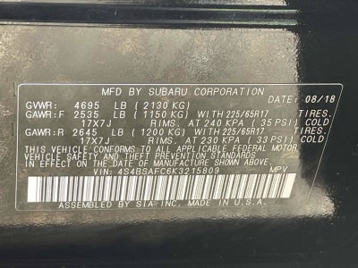 2019 Subaru Outback 2.5i Premium