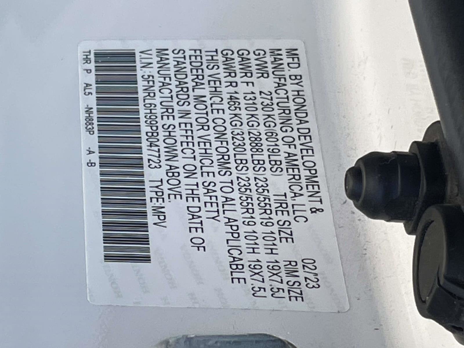 2023 Honda Odyssey Elite