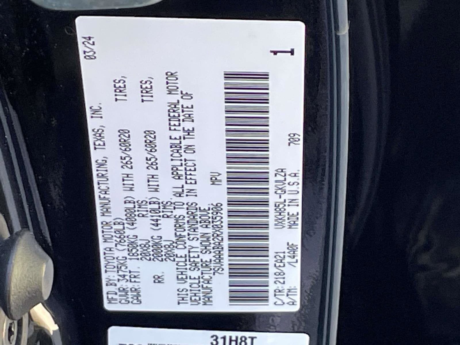 2024 Toyota Sequoia Limited