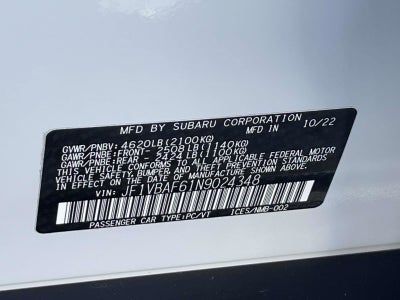 2022 Subaru WRX Premium