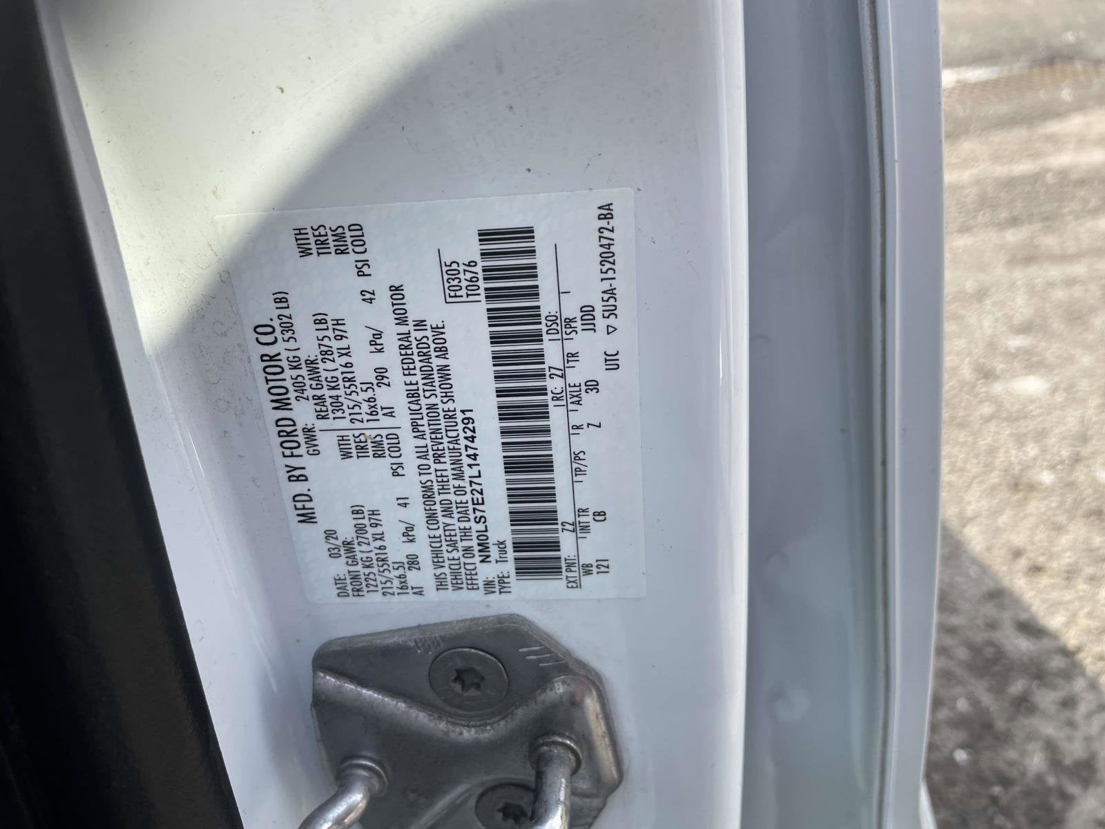 2020 Ford Transit Connect Van XL