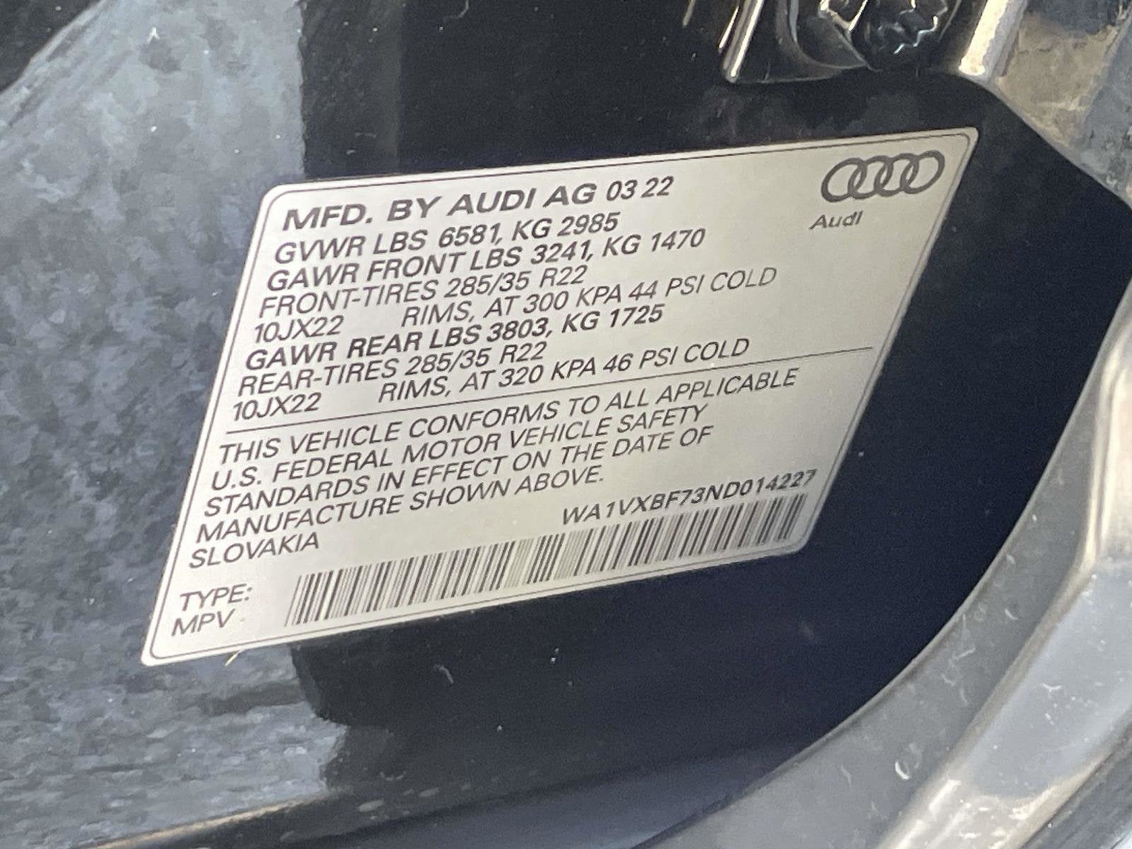 2022 Audi Q7 Prestige